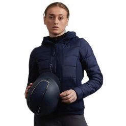 Kurtka jeździecka dla kobiet Premier Equine Agata. Niebieskie kurtki damskie PREMIER EQUINE, uniwersalny, bez wzorów, bez kaptura. Za 346.50 zł.
