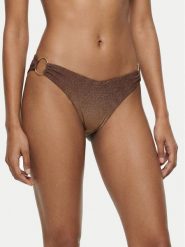 Guess Dół od bikini E6GO09 KF600 Brązowy. Brązowe bikini Guess, z aplikacjami, z syntetyku. Za 239.99 zł.