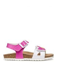 Geox Sandały J Adriel Girl J658MA 00254 C0886 S Kolorowy. Sandały dziewczęce Geox, ze skóry, bez obcasa, bez zapięcia. Za 229.99 zł.