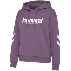 Bluza damska z kapturem Hummel Legacy 2.0. Fioletowe bluzy damskie Hummel, bez wzorów, z kapturem. Za 279.50 zł.