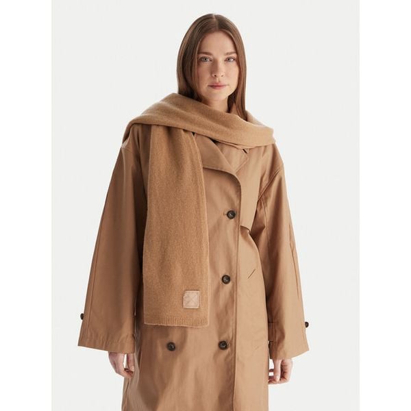 Szalik Calvin Klein. Brązowe szaliki damskie Calvin Klein, bez wzorów. Za 599.99 zł.