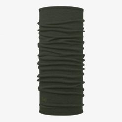 Chusta wielofunkcyjna z wełny merynosów Buff Merino Midweight. Zielone chusty damskie Buff, bez wzorów, z wełny. Za 149.90 zł.