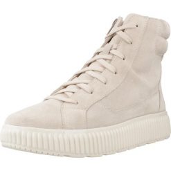 Buty GEOX D GRAISY Beżowy. Brązowe obuwie trekkingowe damskie Geox, z tkaniny, bez zapięcia. Za 410.99 zł.