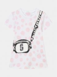 Marc Jacobs Sukienka codzienna W60146 S Écru Regular Fit. Sukienki dziewczęce Marc Jacobs, bez wzorów, z bawełny, bez ramiączek, proste. Za 639.99 zł.