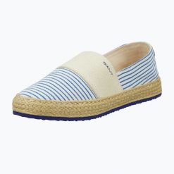 Espadryle damskie GANT Raffiaville. Brązowe espadryle damskie Gant, bez wzorów, z materiału, bez obcasa. Za 389.99 zł.