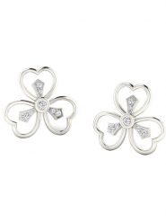 Vittoria Jewels Złote kolczyki-wkrętki z diamentami rozmiar: onesize. Szare kolczyki damskie Vittoria Jewels, z diamentem, złote. Za 861.99 zł.