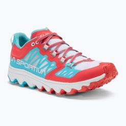 Buty do biegania damskie La Sportiva Helios III. Czerwone obuwie sportowe damskie La Sportiva, bez zapięcia, do biegania. Za 569.99 zł.