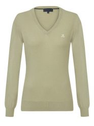 SIR RAYMOND TAILOR Sweter "Verty" w kolorze oliwkowym rozmiar: M. Brązowe swetry klasyczne damskie Sir Raymond Tailor, m, z bawełny, bez kołnierzyka. Za 122.96 zł.