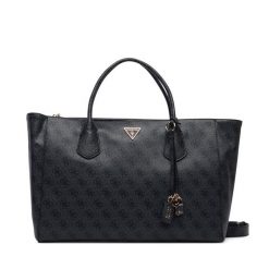 Torebka Guess. Szare shopper bag Guess, z aplikacjami, bez dodatków. Za 674.99 zł.