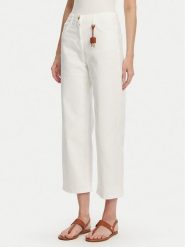 Elisabetta Franchi Jeansy PJ-87D-51E2 Biały Regular Fit. Białe jeansy damskie Elisabetta Franchi. Za 889.99 zł.
