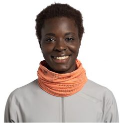 Komin na szyję - Bandana BUFF Dryflx® Solid. Brązowe kominy damskie Buff, bez wzorów. W wyprzedaży za 71.94 zł.