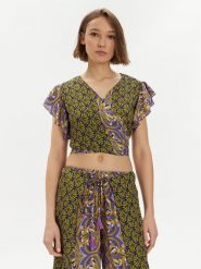 Iconique Bluzka Ramona IC24-099 Kolorowy Slim Fit. Bluzki damskie Iconique, m, bez wzorów, z syntetyku, bez kołnierzyka, bez ramiączek. Za 169.99 zł.