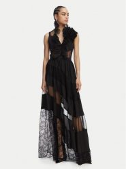 Babylon Sukienka wieczorowa EL0707 Czarny Regular Fit. Czarne sukienki damskie Babylon, bez wzorów, z syntetyku, wizytowe, bez ramiączek. Za 2,609.00 zł.