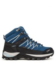 CMP Trekkingi Rigel Mid 3Q12946 Niebieski. Niebieskie obuwie trekkingowe damskie CMP, ze skóry, bez zapięcia. Za 529.99 zł.