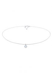 Elli PREMIUM Damski Choker Basic z błyszczącymi kryształami w srebrze próby 925 Naszyjniki 1 ct. Szare naszyjniki damskie Elli PREMIUM, z kryształem, srebrne. Za 241.39 zł.