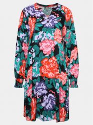 Culture Sukienka letnia Cuvirna 50109702 Fioletowy Relaxed Fit. Fioletowe sukienki damskie Culture, bez wzorów, z wiskozy, bez ramiączek. Za 219.99 zł.