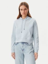 Guess Jeans Bluza W5GQ22 K68I4 Błękitny Regular Fit. Niebieskie bluzy damskie Guess Jeans, xl, z aplikacjami, z bawełny, bez kaptura. Za 199.99 zł.