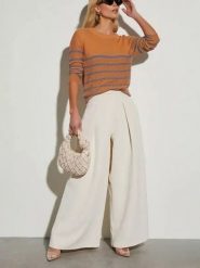 LA Angels Spodnie w kolorze białym rozmiar: XL. Białe spodnie materiałowe damskie LA Angels, bez wzorów, z materiału. Za 152.99 zł.