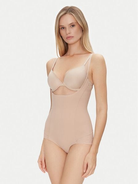 Ysabel Mora Kombinezon modelujący 19627 Beżowy. Brązowe bielizna korygująca ysabel mora, bez wzorów, z syntetyku. Za 79.99 zł.