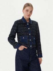 Morgan Marynarka 261-VINCA Granatowy Regular Fit. Niebieskie marynarki i żakiety damskie Morgan, bez wzorów, z syntetyku. Za 459.99 zł.