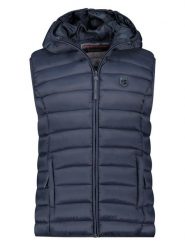Geographical Norway Kamizelka pikowana "Vatikolor" w kolorze granatowym rozmiar: XL. Niebieskie kamizelki damskie Geographical Norway, xl, bez wzorów, bez kaptura. Za 127.35 zł.