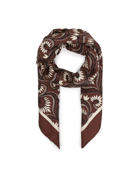 Weekend Max Mara Chusta Onesto 2615541144 Brązowy. Brązowe chusty damskie Weekend Max Mara, bez wzorów, z jedwabiu. Za 489.99 zł.