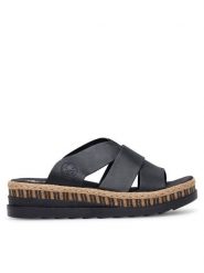 Rieker Espadryle V7989-00 Czarny. Czarne espadryle damskie Rieker, bez wzorów, z syntetyku, bez obcasa. Za 289.99 zł.