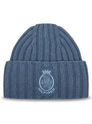 Tommy Hilfiger Czapka Th Crest Fluffy AW0AW18210 Niebieski. Niebieskie czapki damskie Tommy Hilfiger, na zimę, bez wzorów, z wełny. Za 349.99 zł.