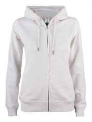 Clique Premium OC Hoody Full Zip Women – damska bluza z kapturem z bawełny. Szare bluzy damskie CLIQUE, xl, bez wzorów, z bawełny, z kapturem. Za 295.60 zł.