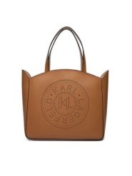 KARL LAGERFELD Torebka A3W30043 Brązowy. Brązowe shopper bag KARL LAGERFELD, bez wzorów, ze skóry, bez dodatków. Za 1,039.00 zł.