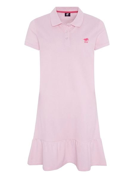 Polo Sylt Sukienka polo w kolorze jasnoróżowym rozmiar: L. Różowe sukienki damskie Polo Sylt, bez wzorów, z bawełny, bez ramiączek. Za 91.77 zł.