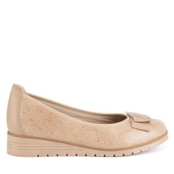Baleriny Lasocki. Brązowe balerinki damskie Lasocki, bez wzorów. Za 169.99 zł.