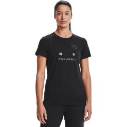 Koszulka z krótkim rękawem Damska Under Armour Sportstyle Czarny. Czarne koszulki sportowe damskie Under Armour, l, bez wzorów, bez ramiączek. Za 207.00 zł.