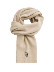 U.S. Polo Assn. Szal w kolorze beżowym rozmiar: onesize. Brązowe szaliki damskie U.S. Polo Assn., bez wzorów, z kaszmiru. Za 118.01 zł.