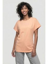 Alife and kickin Koszulka "Magdalena" w kolorze brzoskwiniowym rozmiar: L. Pomarańczowe bluzki damskie Alife and Kickin, l, bez wzorów, bez kołnierzyka, bez ramiączek. Za 43.99 zł.