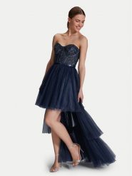 Hey Kyla Sukienka wieczorowa 5AI073HK Granatowy Regular Fit. Niebieskie sukienki damskie Hey Kyla, bez wzorów, z syntetyku, wizytowe, bez ramiączek. Za 639.99 zł.