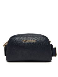 Valentino Torebka Blossom Re VBS8P215 Granatowy. Niebieskie listonoszki damskie Valentino, bez wzorów, ze skóry, bez dodatków. Za 369.99 zł.