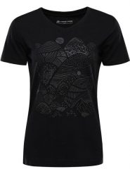 Alpine Pro Koszulka funkcyjna "Grema 2" w kolorze czarnym rozmiar: L. Czarne koszulki damskie Alpine Pro, l, bez wzorów, bez kołnierzyka, bez ramiączek. Za 91.34 zł.