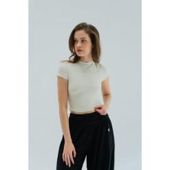 Koszulka do jogi Moonholi Timeless z krótkim rękawem. Białe koszulki sportowe damskie MOONHOLI, l, bez wzorów, bez ramiączek, na fitness i siłownię. Za 189.00 zł.