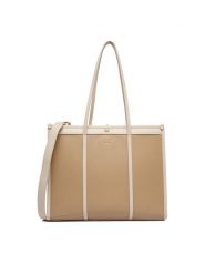 Nine West Torebka EO-Dalia-LDA8452 Beżowy. Brązowe shopper bag Nine West, bez wzorów, z materiału, bez dodatków. Za 349.99 zł.