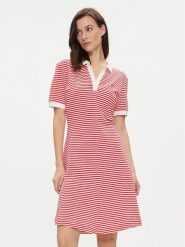 Tommy Hilfiger Sukienka letnia WW0WW41567 Czerwony Regular Fit. Czerwone sukienki damskie Tommy Hilfiger, bez wzorów, z bawełny, bez ramiączek. Za 699.99 zł.