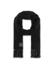 Calvin Klein Szalik LV04F8121G Czarny. Czarne szaliki damskie Calvin Klein, bez wzorów, z kaszmiru. Za 569.99 zł.