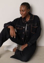 Niebieska Kurtka Jeansowa z Bawełną Zdobiona Kontrastowymi Lamówkami Nedore. Niebieskie kurtki damskie Born2be, na lato, l, z aplikacjami, z bawełny, bez kaptura. Za 139.99 zł.