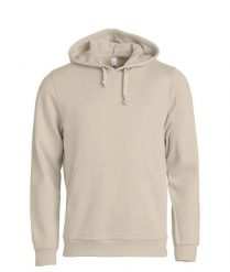 Clique Basic Hoody unisex bluza z kapturem – light khaki. Zielone bluzy damskie CLIQUE, xs, bez wzorów, z bawełny, z kapturem. Za 174.92 zł.