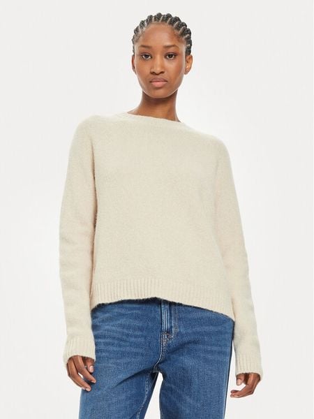 Boss Sweter Febisan 50478315 Écru Regular Fit. Swetry klasyczne damskie Boss, xl, z wełny, bez kołnierzyka. Za 429.99 zł.