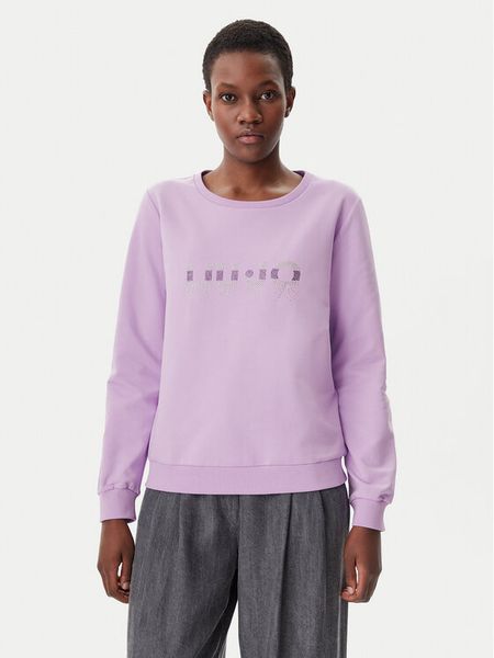 Liu Jo Bluza TA4225 FS090 Fioletowy Regular Fit. Fioletowe bluzy damskie Liu Jo, s, bez wzorów, z bawełny, bez kaptura. Za 519.99 zł.