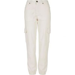 Spodnie Cargo Damskie Z Bawełny Organicznej. Brązowe spodnie dresowe damskie Urban Classics, bez wzorów, z bawełny. Za 222.99 zł.