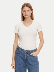 Guess T-Shirt O5GI00 KBBU1 Écru Boxy Fit. T-shirty damskie Guess, m, z aplikacjami, z bawełny, bez kołnierzyka. Za 79.99 zł.