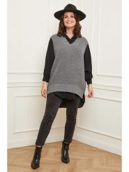 Curvy Lady Bezrękawnik w kolorze szarym rozmiar: 48/50. Szare kamizelki damskie Curvy Lady, bez wzorów, bez kaptura. Za 96.83 zł.
