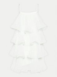 YAS Sukienka koktajlowa Lucia 26036503 Biały Regular Fit. Białe sukienki damskie YAS, bez wzorów, z syntetyku, wizytowe, bez ramiączek. Za 249.99 zł.